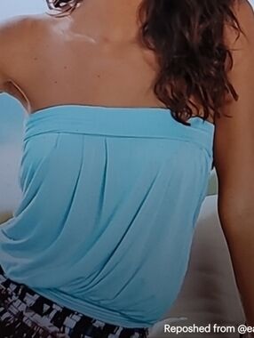Light Blue🩵 Bandeau Tube Top